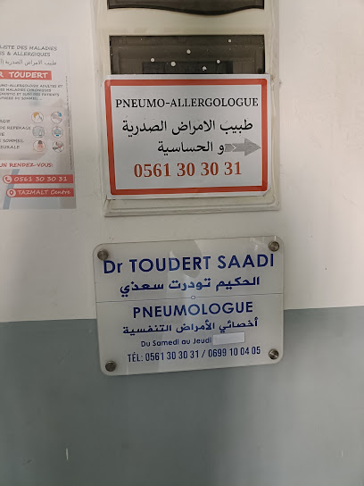 CABINET DE PNEUMOLOGIE & ALLERGOLOGIE & SOMMEIL Dr S. TOUDERT – TAZMALT