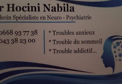 Cabinet médical neuro psychiatrie Dr Hocini