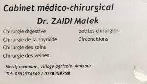 Cabinet medico-chirurgical Dr malek zaidi