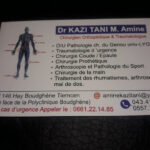 Dr KAZI TANI Med Amine – Chirurgien Orthopédique et Traumatologue –