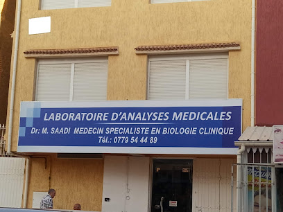 Laboratoire d&rsquo;analyse médicale – Dr SAADI.M