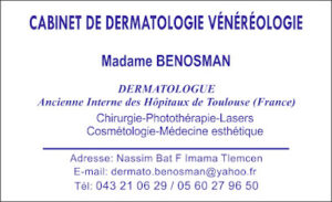 Madame BENOSMAN Cabinet de Dermatologie & Laser