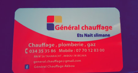NAIT SLIMANE Général chauffage et plomberie