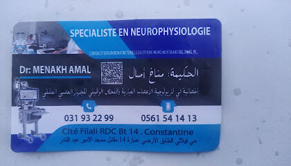 Cabinet de neurophysiologie Dr. Menakh Amel