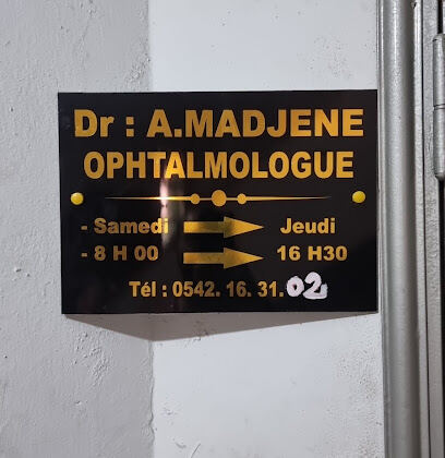 Cabinet d’ophtalmologie dr MADJENE A