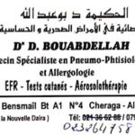 Dr BOUABDELLAH Dalila Pneumologue Allergologue et apnée du sommeil