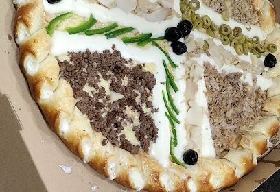 Golden pizza
