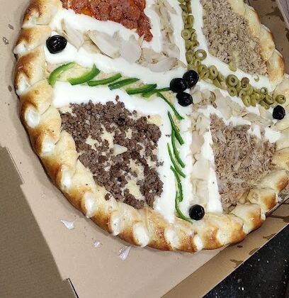 Golden pizza