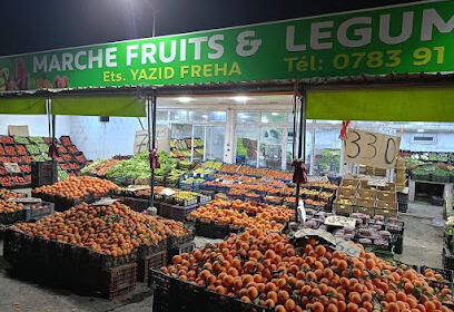 Marché fruits et légumes Yazid freha
