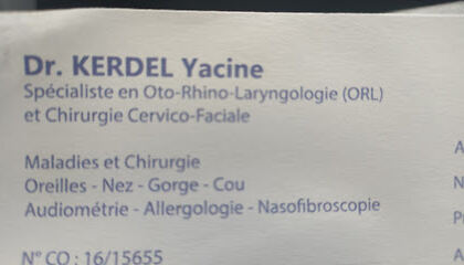 ORL . Dr Kerdel