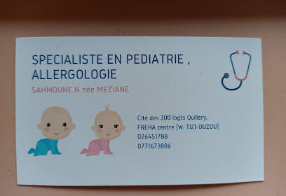 Pédiatre sahmoune née Meziane