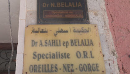 Cabinet médical de groupe el chiffa Dr N.Belalia Chirurgien et Dr A.Sahli ep Belalia ORL