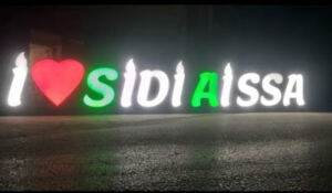 Signboard of Sidi Aissa
