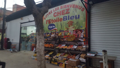 Superette étoile bleu